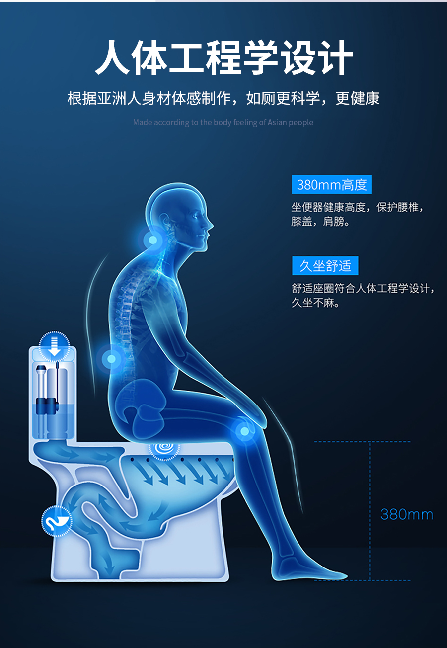 GOHGOH馬桶,一體式陶瓷節水馬桶 防臭靜音虹吸式坐便 K-93